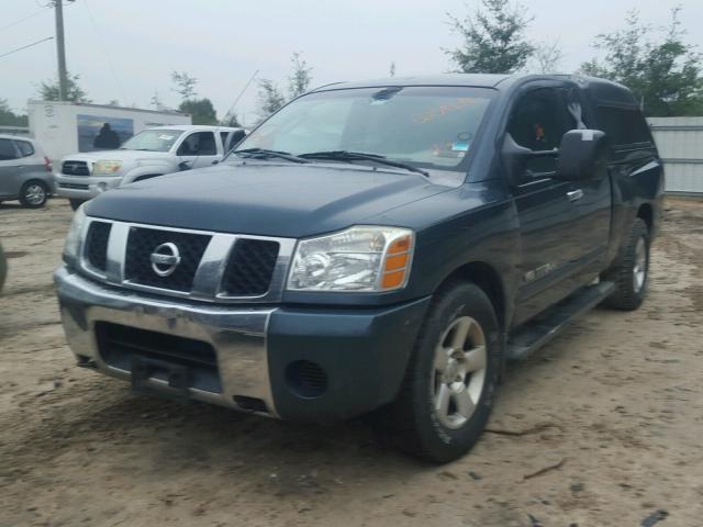 1N6BA06A36N541509 - 2006 NISSAN TITAN XE GREEN photo 2