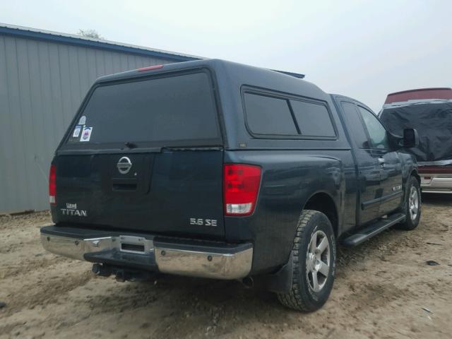 1N6BA06A36N541509 - 2006 NISSAN TITAN XE GREEN photo 4