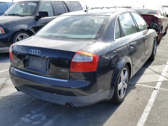 WAUJT68E13A106113 - 2003 AUDI A4 3.0 BLACK photo 4