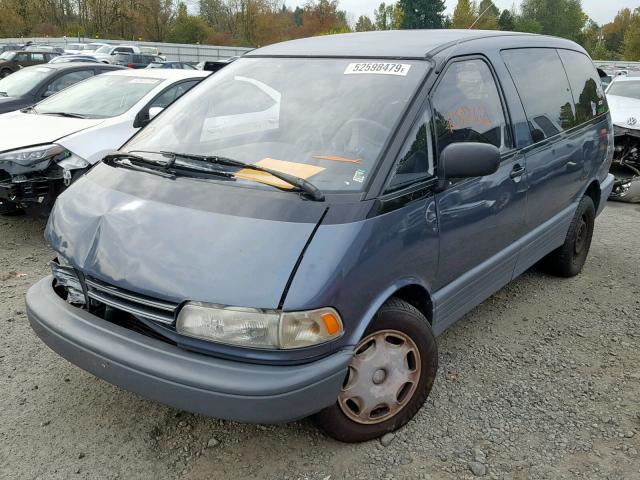 JT3AC12R5P1081888 - 1993 TOYOTA PREVIA LE BLUE photo 2