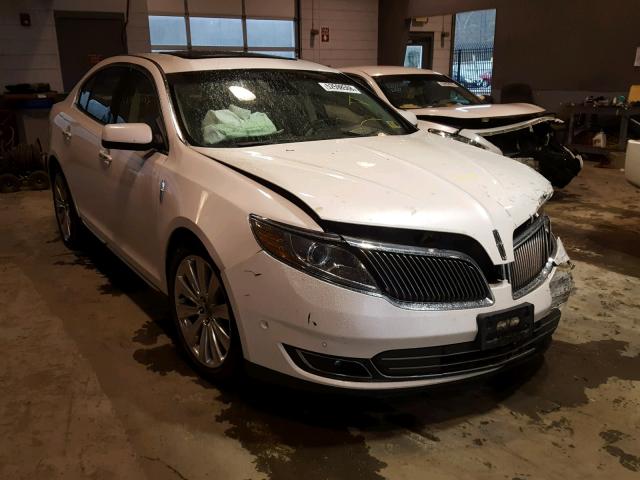 1LNHL9FT7DG600328 - 2013 LINCOLN MKS WHITE photo 1