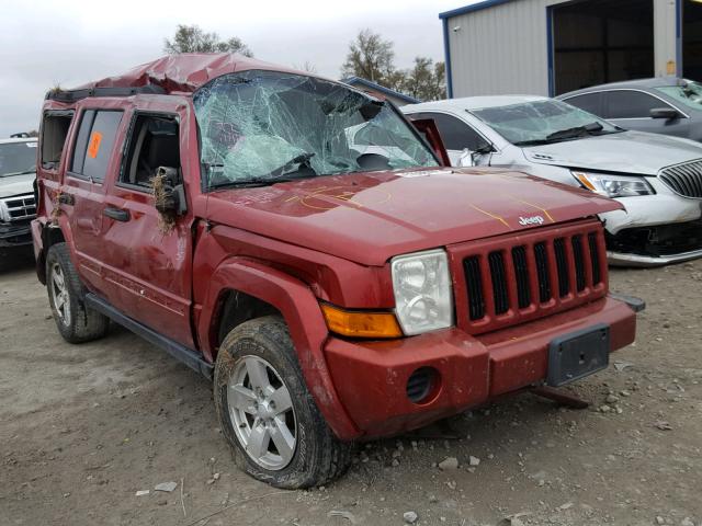1J8HG48K96C280089 - 2006 JEEP COMMANDER Tünd qırmızı foto 1
