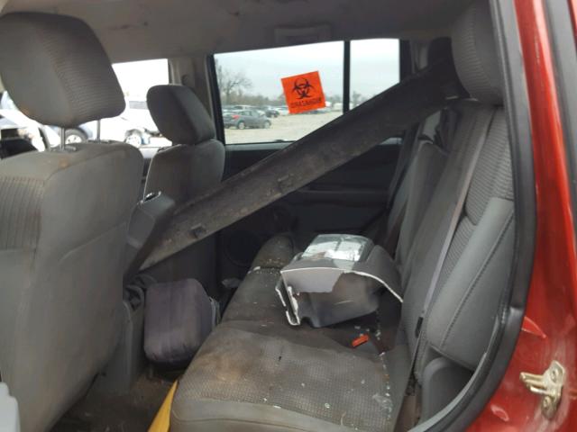 1J8HG48K96C280089 - 2006 JEEP COMMANDER Tünd qırmızı foto 6