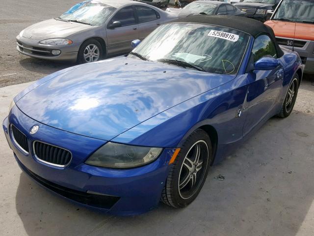 4USBU33566LW68537 - 2006 BMW Z4 3.0 BLUE photo 2