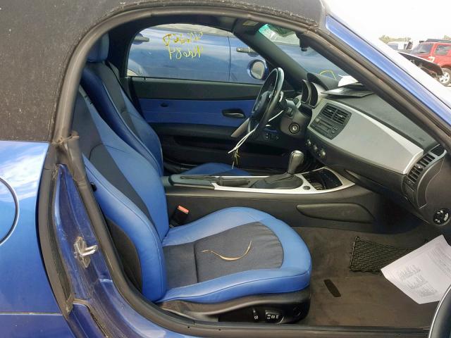 4USBU33566LW68537 - 2006 BMW Z4 3.0 BLUE photo 5