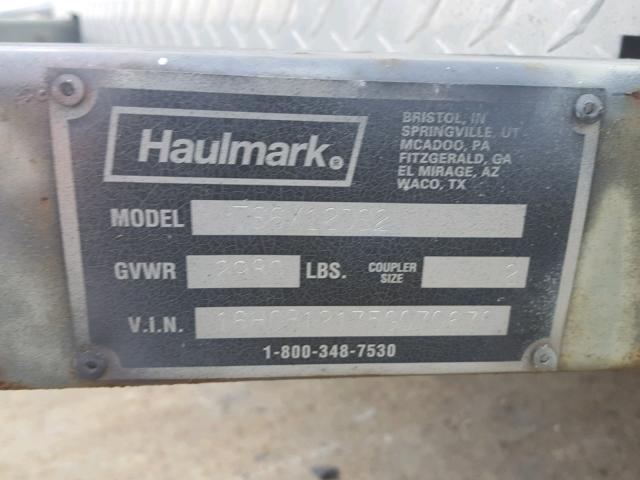 16HCB12175G070670 - 2005 UTILITY TRAILER WHITE photo 10