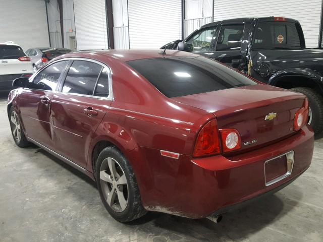 1G1ZJ57B39F168016 - 2009 CHEVROLET MALIBU 2LT BURGUNDY photo 3