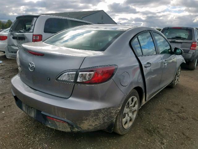 JM1BL1SF3A1134066 - 2010 MAZDA 3 I SILVER photo 4