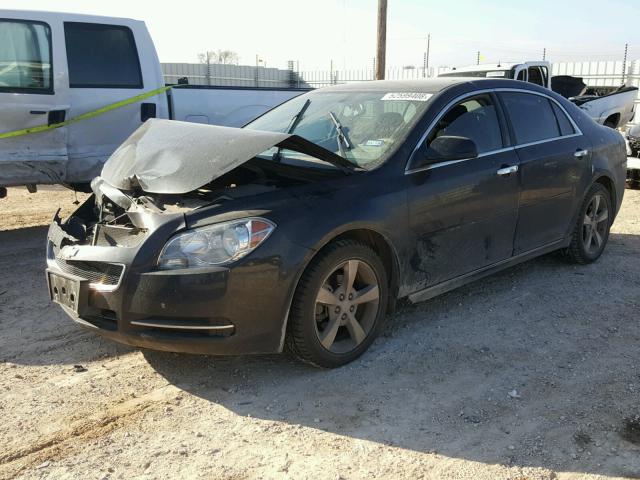 1G1ZC5E02CF157561 - 2012 CHEVROLET MALIBU 1LT BLACK photo 1