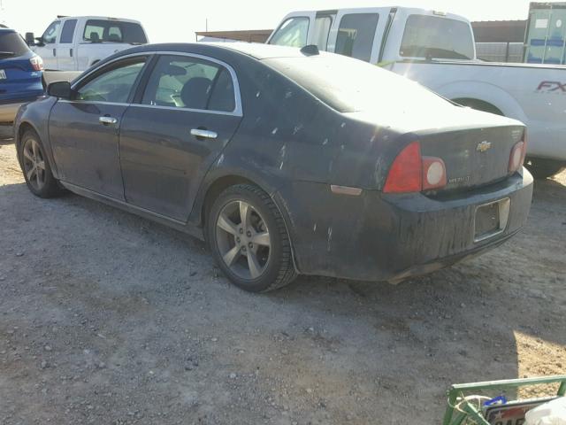 1G1ZC5E02CF157561 - 2012 CHEVROLET MALIBU 1LT BLACK photo 3