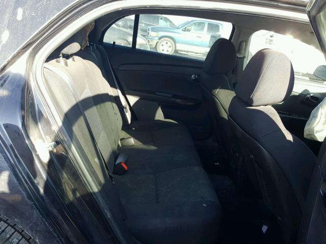 1G1ZC5E02CF157561 - 2012 CHEVROLET MALIBU 1LT BLACK photo 6