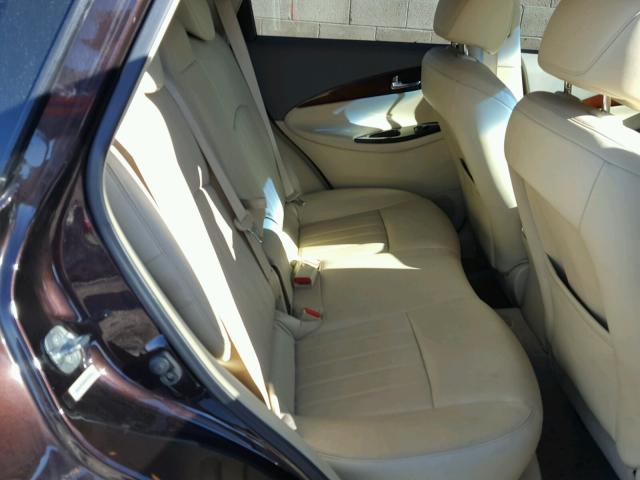 JNKAJ09F08M359604 - 2008 INFINITI EX35 BASE PURPLE photo 6