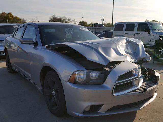 2C3CDXHG7EH318684 - 2014 DODGE CHARGER SX SILVER photo 1