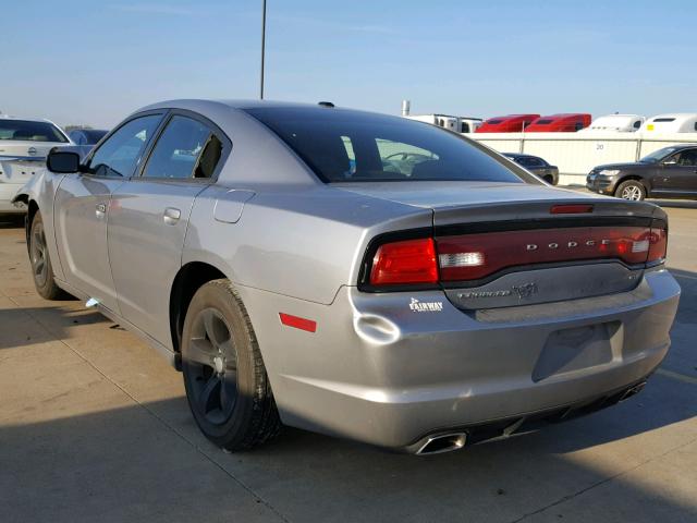 2C3CDXHG7EH318684 - 2014 DODGE CHARGER SX SILVER photo 3