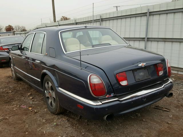 SCBLC31E61CX05579 - 2001 BENTLEY ARNAGE BLUE photo 3