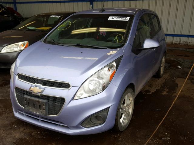 KL8CB6S93EC456904 - 2014 CHEVROLET SPARK LS BLUE photo 2