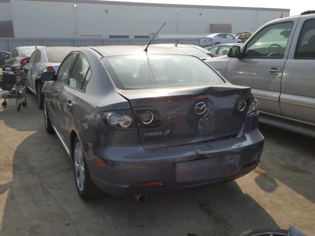 JM1BK324871626548 - 2007 MAZDA 3 S GRAY photo 3