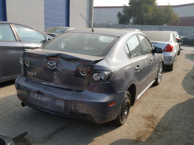 JM1BK324871626548 - 2007 MAZDA 3 S GRAY photo 4