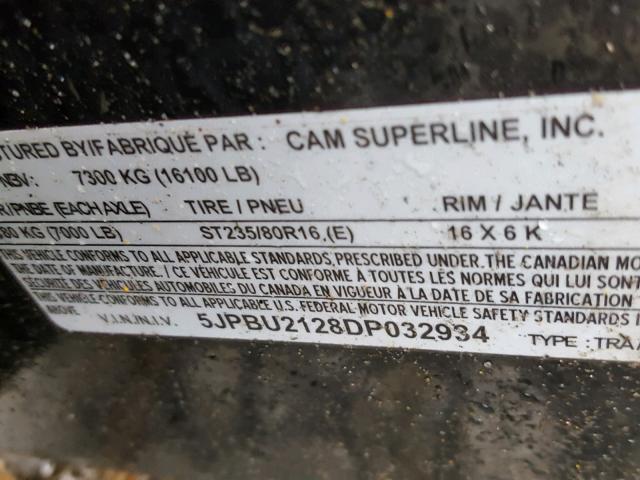 5JPBU2128DP032934 - 2013 CAM SUPERLINE BLACK photo 8