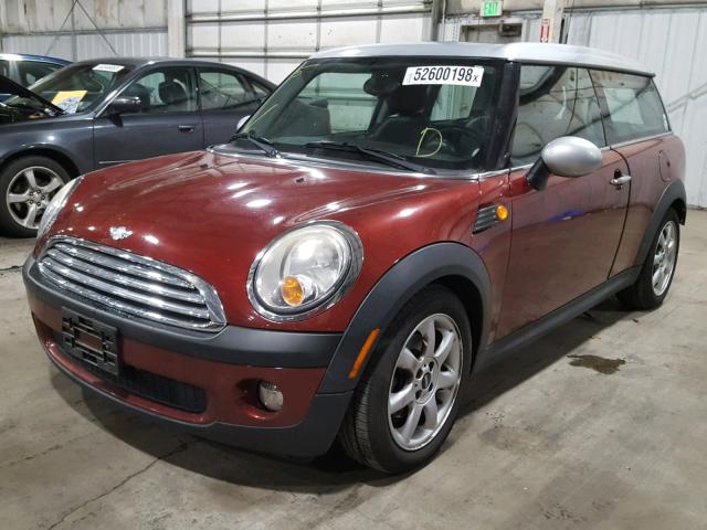 WMWML335X8TN68362 - 2008 MINI COOPER CLU MAROON photo 2