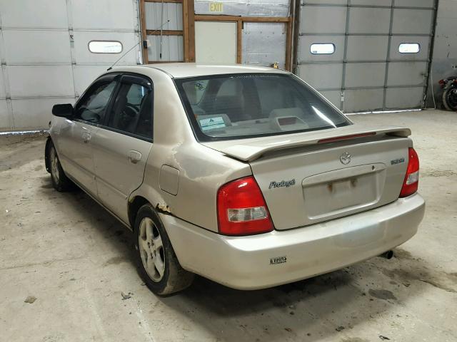 JM1BJ225020509860 - 2002 MAZDA PROTEGE DX TAN photo 3