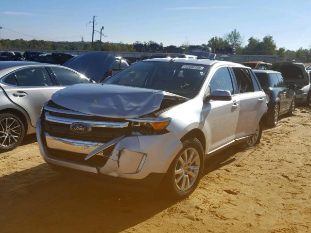 2FMDK3KC4EBA41673 - 2014 FORD EDGE LIMIT SILVER photo 2