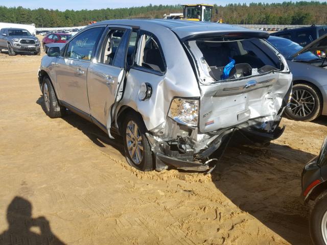 2FMDK3KC4EBA41673 - 2014 FORD EDGE LIMIT SILVER photo 3