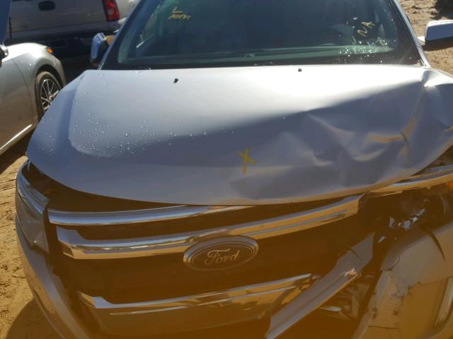 2FMDK3KC4EBA41673 - 2014 FORD EDGE LIMIT SILVER photo 7