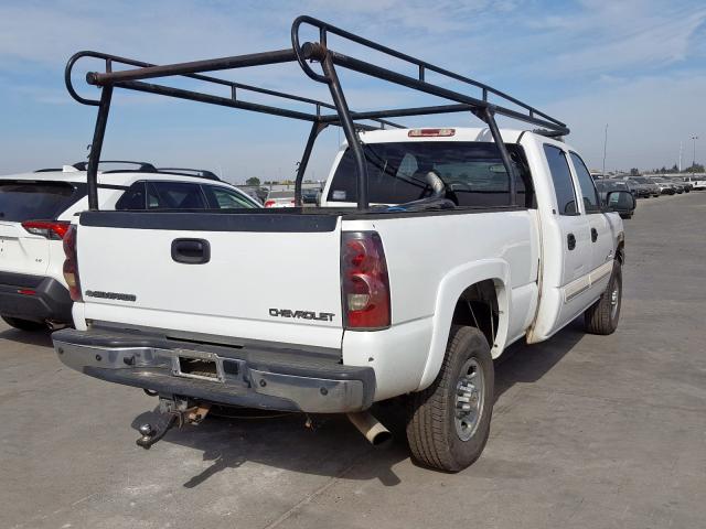 1GCHC23144F129369 - 2004 CHEVROLET SILVERADO WHITE photo 4