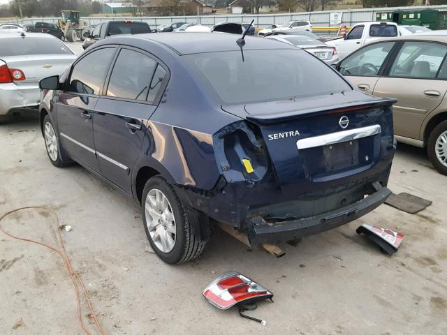 3N1AB6AP3BL614238 - 2011 NISSAN SENTRA 2.0 BLUE photo 3