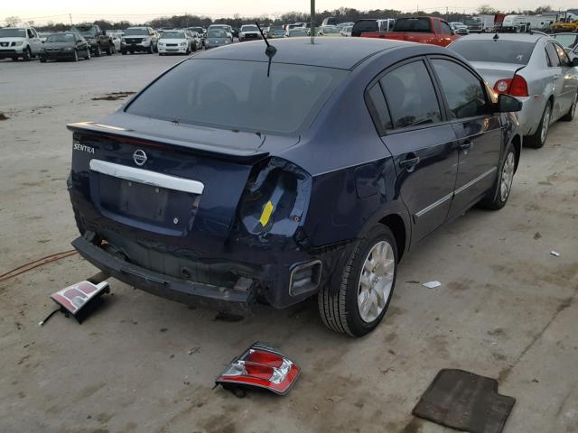 3N1AB6AP3BL614238 - 2011 NISSAN SENTRA 2.0 BLUE photo 4