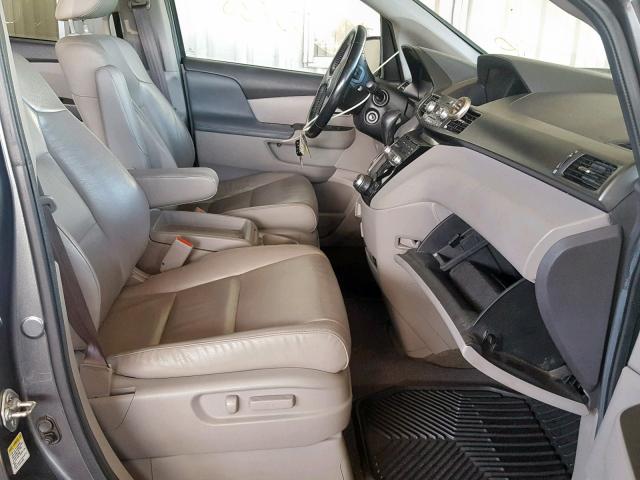 5FNRL5H63CB115895 - 2012 HONDA ODYSSEY EX GRAY photo 5