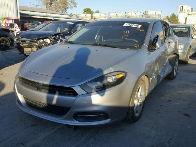 1C3CDFBB0GD540684 - 2016 DODGE DART SXT SILVER photo 2