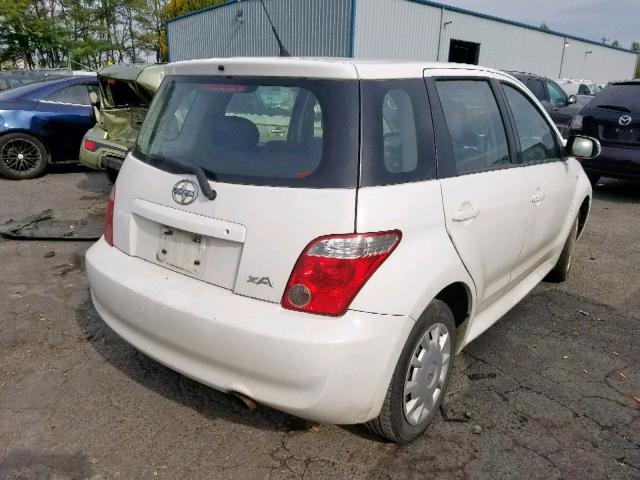 JTKKT624460169104 - 2006 TOYOTA SCION XA WHITE photo 4