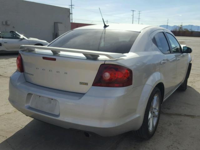 1B3BD1FGXBN546450 - 2011 DODGE AVENGER MA SILVER photo 4