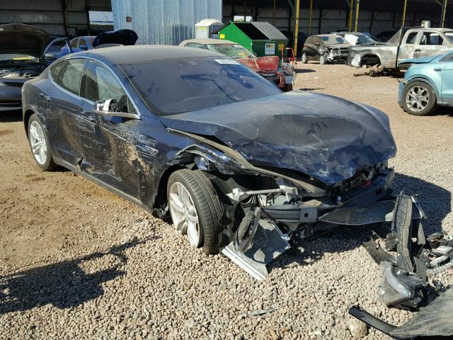 5YJSA1H13FFP68607 - 2015 TESLA MODEL S 85 BLUE photo 1