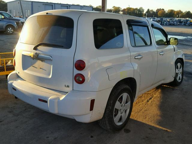 3GNDA13D87S561365 - 2007 CHEVROLET HHR LS WHITE photo 4