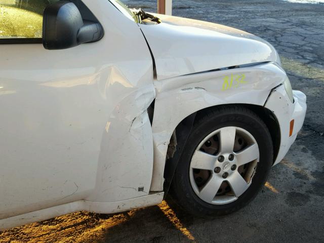 3GNDA13D87S561365 - 2007 CHEVROLET HHR LS WHITE photo 9