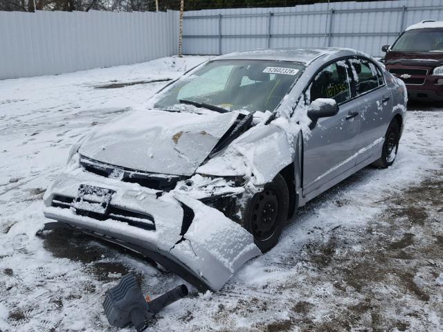 2HGFA16336H012793 - 2006 HONDA CIVIC DX V SILVER photo 2