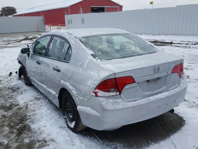 2HGFA16336H012793 - 2006 HONDA CIVIC DX V SILVER photo 3