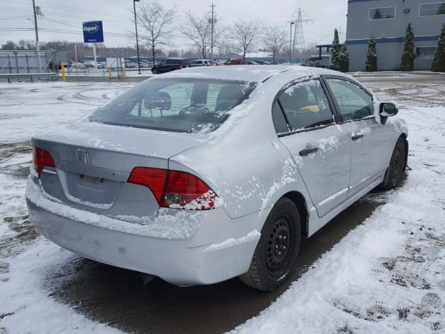 2HGFA16336H012793 - 2006 HONDA CIVIC DX V SILVER photo 4