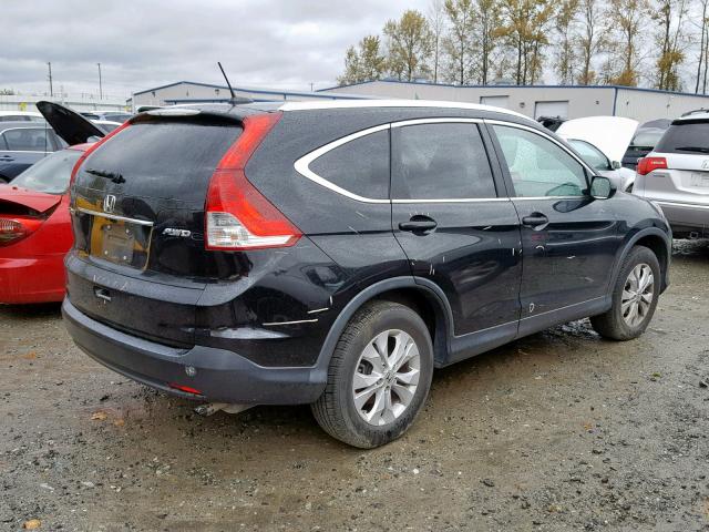 2HKRM4H78DH654645 - 2013 HONDA CR-V EXL BLACK photo 4