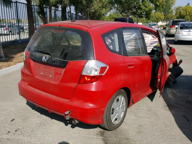 JHMGE8G33DC050120 - 2013 HONDA FIT RED photo 4