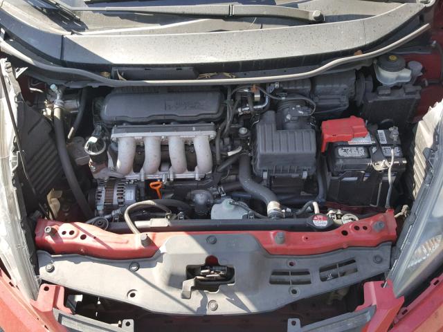 JHMGE8G33DC050120 - 2013 HONDA FIT RED photo 7