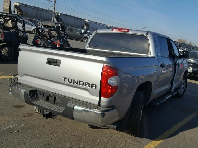 5TFEM5F17HX121618 - 2017 TOYOTA TUNDRA CRE SILVER photo 4