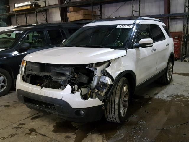 1FM5K8F80DGB41008 - 2013 FORD EXPLORER L WHITE photo 2