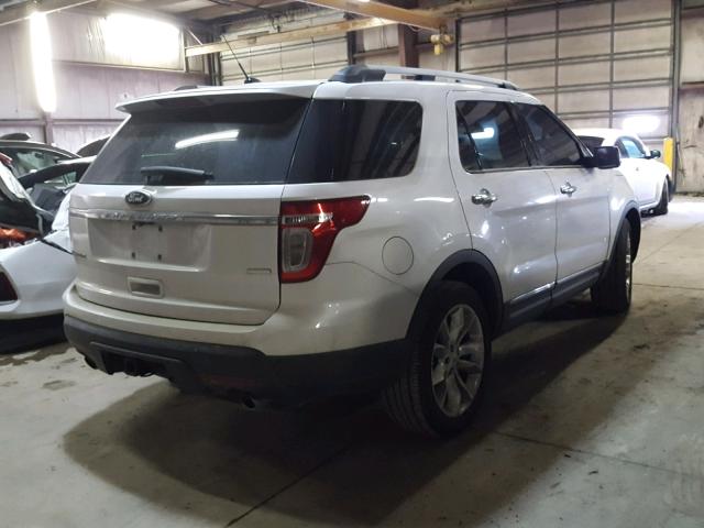 1FM5K8F80DGB41008 - 2013 FORD EXPLORER L WHITE photo 4