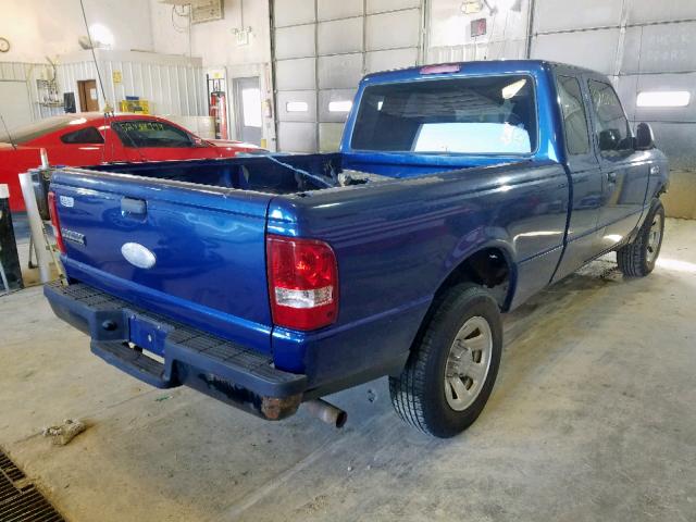 1FTYR14D88PA86169 - 2008 FORD RANGER SUP BLUE photo 4