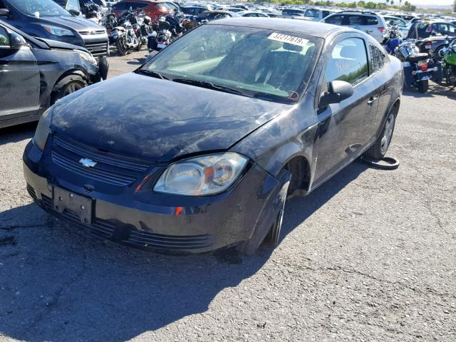 1G1AK18F487268624 - 2008 CHEVROLET COBALT LS BLACK photo 2