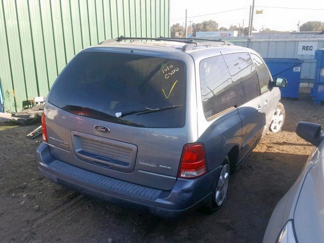 2FMDA57644BA09063 - 2004 FORD FREESTAR S BLUE photo 4